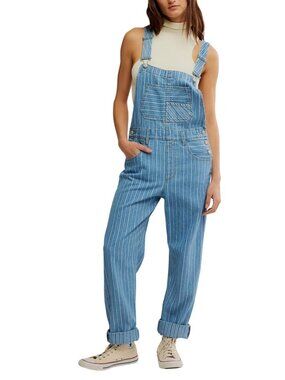 Free People Women's Ziggy Denim Overall Sz Large